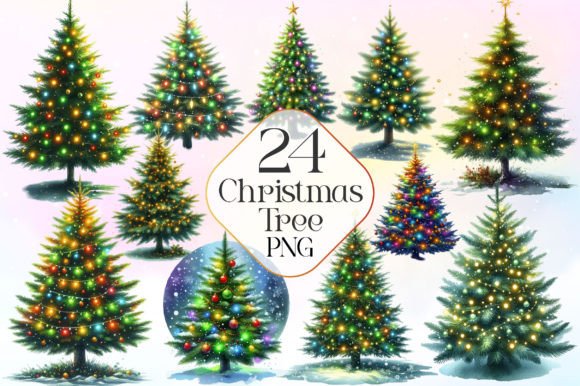 Download Christmas Tree Watercolor Clipart - Christmas tree Collection